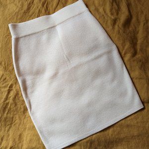 Vintage Dolce & Gabbana Cream Wool Skirt